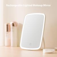 Espejo de maquillaje Pantalla táctil Espejo iluminado con brillo LED Ajustable Portátil USB Recargable - details 0