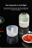 Molinillo Eléctrico Portátil Multiusos Para Ajo Y Vegetales Corte De Carne Mini Usb Recargable Acero Inoxidable Ecológico - details 2