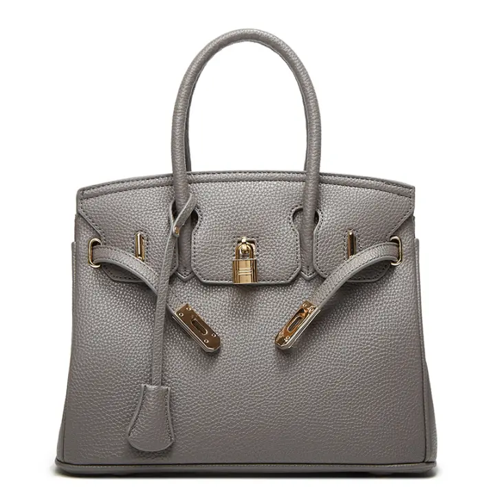 Bolsos de Mujer europeos y americanos, bolsos de Mujer con estampado de lichi Clásicos y de moda, Nuevos bolsos de Platinum para levar a mano, bolsos de Hombre para levar a mano, bolsos type bandolera - 1