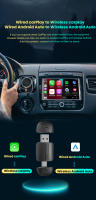 Adaptador De Coche Sin Cable Para Android Auto Y CarPlay USB Tipo-C Bluetooth 2 En 1 Compatible Con Haval H1 Blue-Brand H2 - details 5