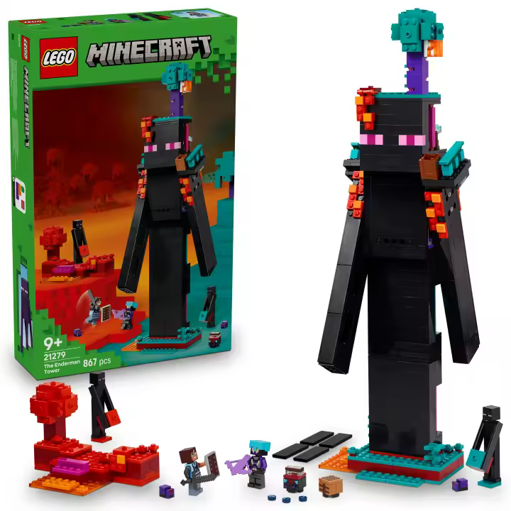 [PREVENTA] LEGO® Minecraft® La Torre del Enderman Juguete de Construcción, Decoración para el Cuarto de Juegos, Regalo con Figuras de Acción, Set de Exposición para Niños y Niñas 21279 - 1