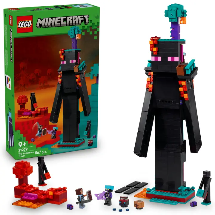 [PREVENTA] LEGO® Minecraft® La Torre del Enderman Juguete de Construcción, Decoración para el Cuarto de Juegos, Regalo con Figuras de Acción, Set de Exposición para Niños y Niñas 21279 - 1
