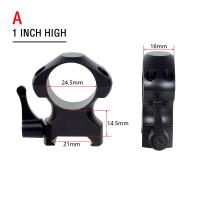 Anillos De Visión Telescópica De Acero Para Rifle De Caza Con Percha Picatinny 25.4mm 30mm Perfil Bajo Medio Alto 2Pcs / Pack Accesorios De Armería - details 7