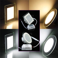 Lámpara De Pared LED Recubrimiento Redondo/Cuadrado 18W Luz De Panel LED Revestida Con Vidrio Templado AC110V 220V Caliente/Fría Blanco Envío Gratis - details 0