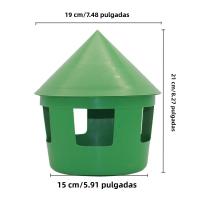 Dispensador De Alimentos Para Pigeon Casa Portátil De Alimentación Para Pájaros De Corral Como Budgie Pigeon Chook Hen - details 4