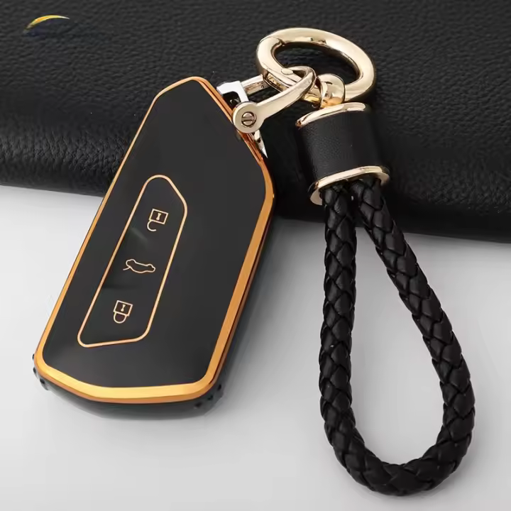 Funda De Llave De Coche AEYG Para VW Golf 8 Mk8 GTI GTD R ID3 ID4 2020 Silicona Decorativa Porta Llaves Accesorios De Coche - 1