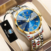 Reloj De Pulsera Para Hombre POEDAGAR Marca De Lujo Impermeable Luminoso Con Fecha Y Día De La Semana Acero Inoxidable Quartz - details 9