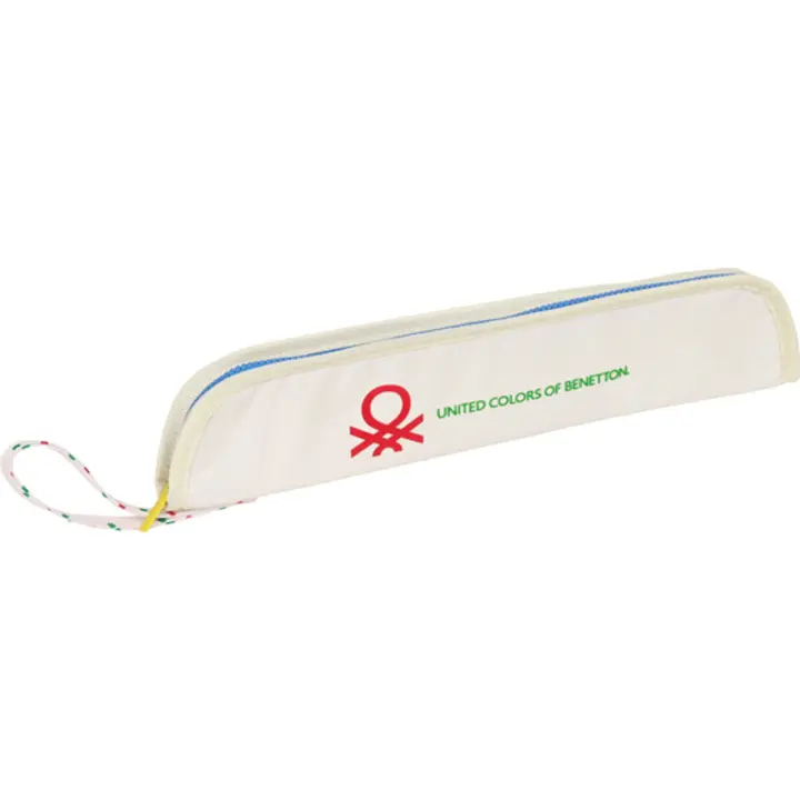 SAFTA - Portaflautas Benetton - Portaflautas con Diseño Único y Licencia Oficial - Portaflautas Interior acolchado Alojamiento interior para la varilla de limpieza - Portaflautas Asa de mano en la parte lateral Borde con riebete reforzado - 1