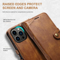 SUTENI Funda De Teléfono De Cuero Magnética Para iPhone Con Porta Tarjetas Diseño De Cierre En Forma De Concha Compatible Con Modelos Diferentes - details 10