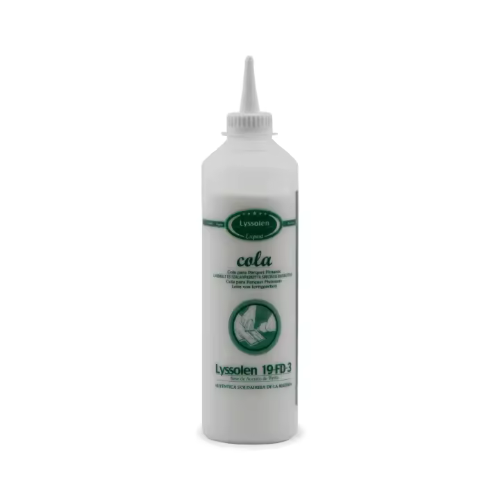 LYSSOLEN - Cola para Machiembrado de Parquet Profesional y Encolado Madera-Madera de Alta Resistencia - Cola Blanca Madera Extrafuerte - Pegamento para Madera con Fijación Fuerte y Duradera - 1