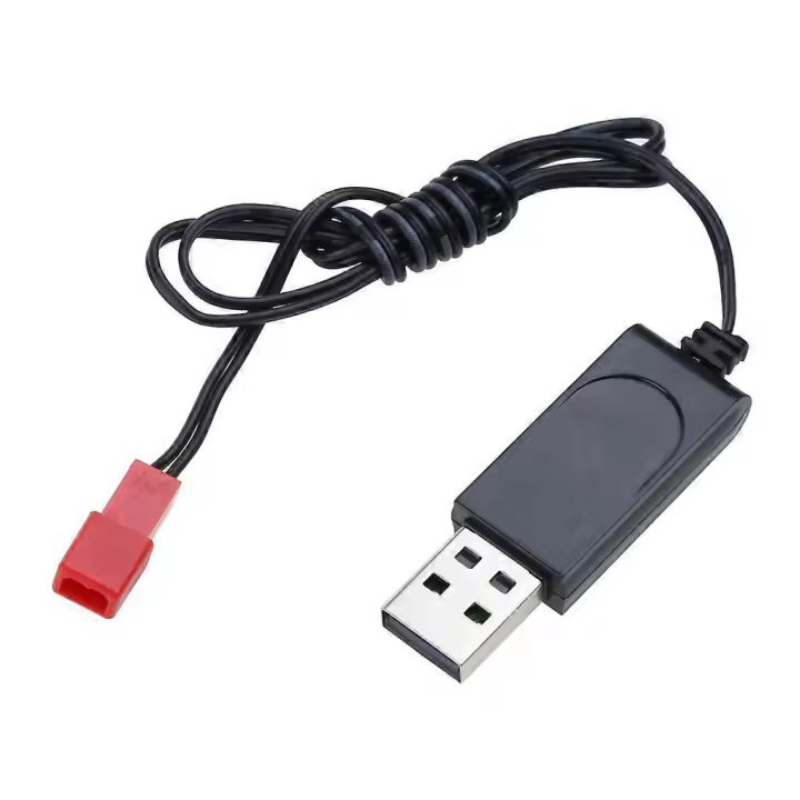 Cargador USB de batería de 3,7 V con conector hembra JST para helicóptero RC, cuadricóptero, juguetes, modelo de coche, camión, cargador, piezas de repuesto - 1