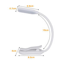 Luz De Lectura LED 7 Luces Recargable USB Con Clip Flexible 3 Niveles De Luz Cálida Y Fría Portátil Para Lectura Nocturna - details 10
