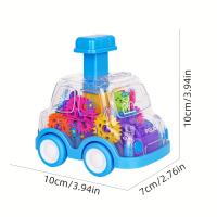 Coche De Juguete Para Bebés Con Engranajes Transparentes Y Fuerza De Arrastre Regalo De Cumpleaños Para Niños Y Niñas Coche De Plástico ABS Sin Batería Colorido - details 20