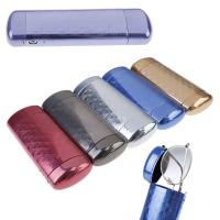 Caja De Gafas De Metal Duradero Nueva Moda Accesorios De Lentes De Aleación De Aluminio Protector De Sol Capsula Flip Portátil Para Hombres Y Mujeres - details 0