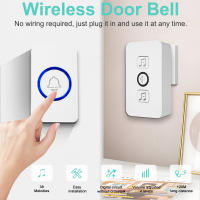 Interruptor De Puerta Inalámbrico Inteligente Con 61 Canciones Y 4 Niveles De Volumen Para Hogar Y Ancianos Con Encendedor Opcional EU/US - details 0