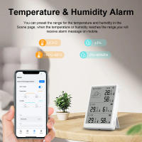 Kit De Termohigrómetro Inteligente Tuya WiFi Con Alerta De App Y 433MHz Sensor De Temperatura Y Humedad Para Gateway Wi-Fi 2.4GHz Y 433MHz - details 5