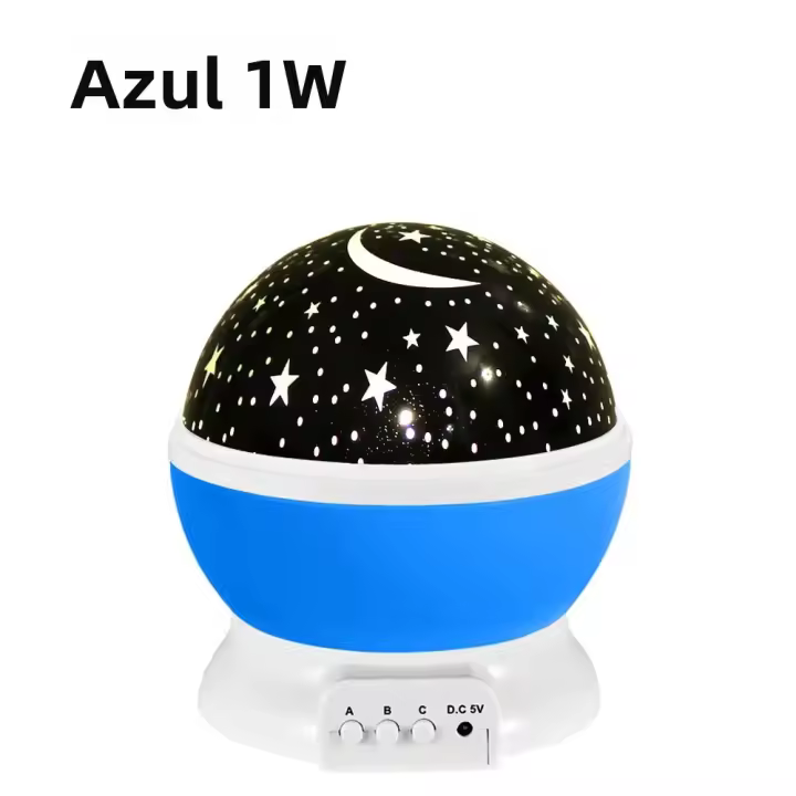 Proyector De Estrellas Nebulosa Para Niños Luz Nocturna Con Cable USB Cambio De Color 12 Colores Rotación 360 Grados Regalo Romántico Para Mujeres Y Niños - 1
