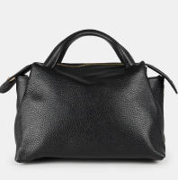 1990s Bolso bandolera para mujer de piel con asas de mano - details 2