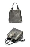 Bolso Bandolera Para Mujer CH Embossed Con Diseño De Impresión De Letras Gran Capacidad Elegante Temperamento Bolso De Mano Casual - details 10