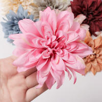 5Pcs Cabezas De Flores Artificiales Dahlias Para Decoración De Navidad Hogar Y Habitaciones Bodas Y Murallas Accesorios De Flores Falsas - details 3