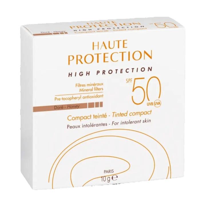 AVÈNE Haute Protection Compacto Color Dorado para Pieles Intolerantes SPF50 – 10 g — oferta en Miravia