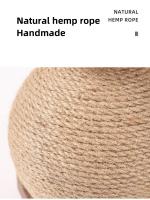 Juguete Para Gatos De Madera Sólida Con Alambre De Sisal Duradero Y Natural Juguete De Afilado Para Gatos Con Cordón De Sisal Para Subir Y Escalar - details 5
