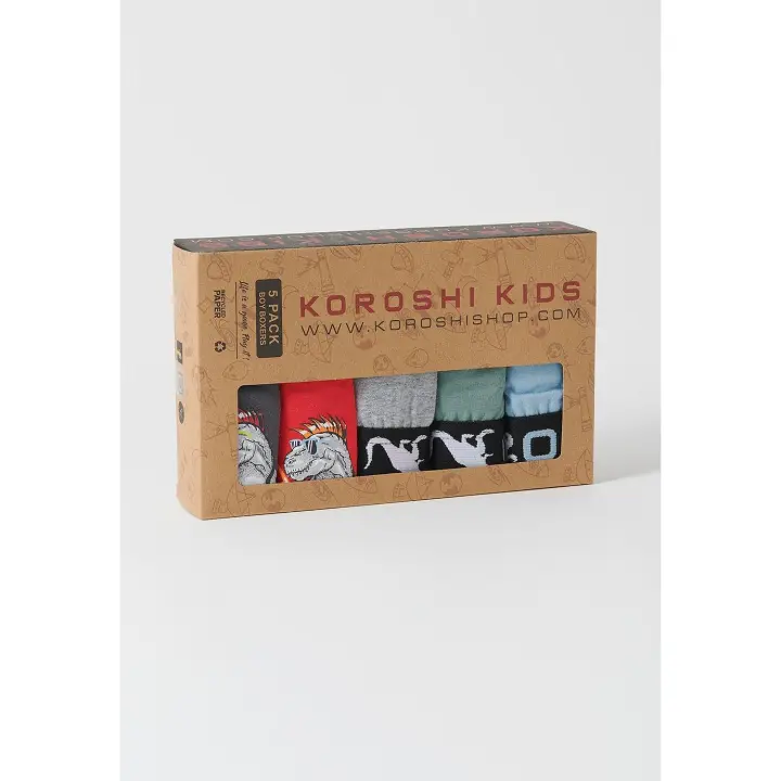 Koroshi Pack 5 calzoncillos boxer para niño - 1