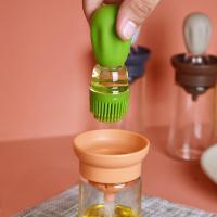 Botella De Aceite De Oliva Con Cepillo De Silicona Para Barbacoa Y Cocina Dispensador Con Rojellera Herramienta Para Hornear Y Cocinar Accesorios De Cocina - details 4