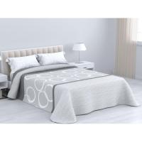 Niágara Gris- Colcha Ligera de Microfibra para Dormitorio, Fresca y Económica - details 0