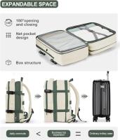 Mochara de viaje de avion 45x33x22 para Mujer, Maleta de cabin, mochipa waterproof para hombre with USB - details 3