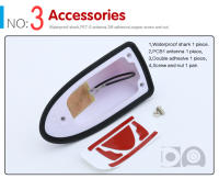 Antena De Coche Universal Impermeable En Forma De Mordaza De Tiburón Aumenta La Señal Piano Pintura Adecuada Para Muchos Modelos De Coches - details 4