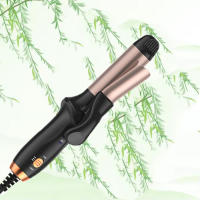 Rizador Y Liso Multifuncional Portátil Con Aniones Duración Permanente No Daña Cabello Doble Propósito Control De Temperatura Knob 100-210°C Seco Y Húmedo - details 1