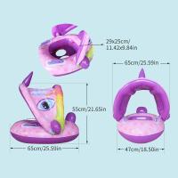 Flotador De Bebé Para Natación Con Canopy Desmontable Inflable Para Piscina Juguete De Baño Para Niños De 0 a 6 Años - details 5