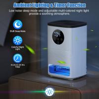 Deshumidificador de 1600 ml, Deshumidificador silencioso de baja humedad de consumo, modo de sueño, apagado automático, cronómetro de 24 horas, descongelación automática, luz de Ambiente doméstico - details 4