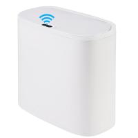 Basurero Automático De Baño Con Tapa Sensación De Movimiento Impermeable Delgado Para Cocina Y Dormitorio Pequeño - details 6