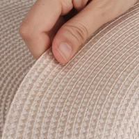 Juego De 6 Tapetes Redondos Tejidos a Mano Para Mesa De Comedor Navidad Y Bodas 34cm Resistente Al Calor Ecológicos De Poliéster Y Algodón - details 7