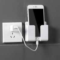 Soporte De Teléfono Móvil Para Pared Con Estación De Carga Y Control Remoto Organizador Ecológico Montado En La Pared Para Espacio De Vida - details 4