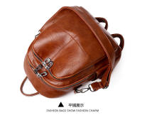 Mochipa de cuero estilo Korean, mochila de gran capacidad A LA Moda para Mujer, Bolso de hombro, mochila de viaje, Bolso de Mujer - details 25