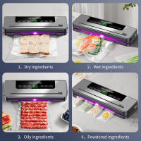 220V Food Vacuum Sealer Machine 5 Modes Dry and Wet Automatic Vacuum Sealer With 10Pcs Bags Home Kitchen Food Preservation - details 6