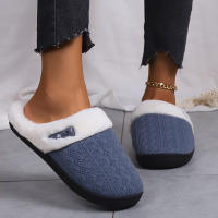Zapatillas Casuales De Pelo Fluffy Para Mujer Invierno Plush Interior Zapatos De Mujer 2025 Plataforma Calientes Tallas Grandes Pareja Planas - details 20