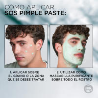 L'ORÉAL Paris | Pack de 2 Men Expert Derma Control S.O.S Pimple Paste Solución Anti-impefecciones con Niacinamida y Ácido Glicólico - details 0