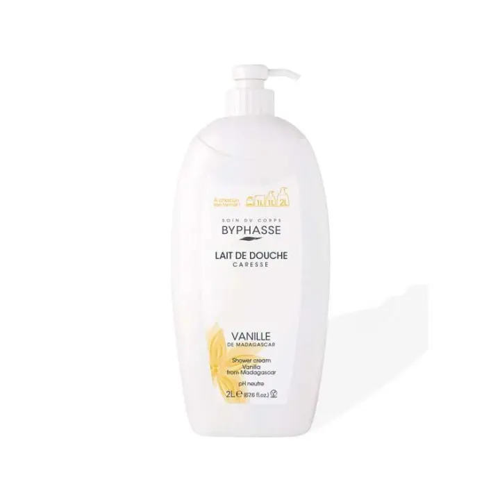 GEL CREMA DE DUCHA BYPHASSE CARESSE VAINILLA Formato XL de 2 LITROS - 1