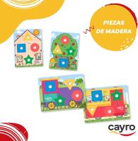 Cayro - Screw - Juego Tornillos y Tuercas Niños - Juego Educativo de Madera - Mejora la Habilidad Motriz - Aprenden Mientras Juegan - para Niños de 2 a 4 Años Referencia: 8177 - details 2
