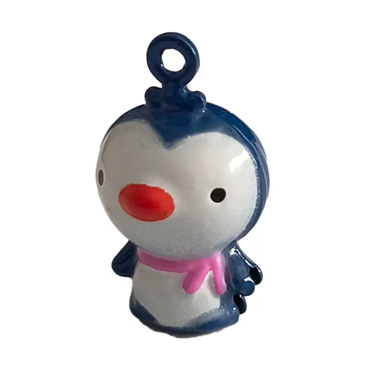 Cascabel Decorativo Metálico – Tamaño Mini – Bell – Animales – Pinguino – Penguin – Música para tu Ropa y Complementos – 1,6 x 2,0 cm. – Moda The Happy Patch - 1