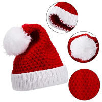 Gorro De Navidad De Lana Tejida Accesorios Para Niños Y Padres Fiesta De Año Nuevo Disfraz Invierno Regalo De Cumpleaños Juguete - details 5