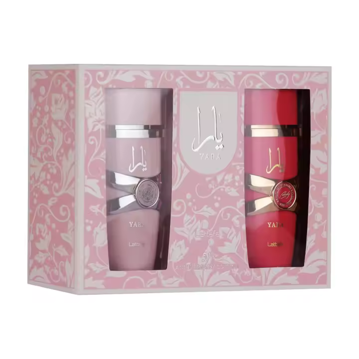 Set Perfumes Yara Lattafa Pack 5 Aniversario Rosa Candy Mujer Fragancia Dulce Floral Regalo Original Alta Gama Edición Limitada Larga Duración Pack de 2 Esencia Árabe Moderna 100ml - 1