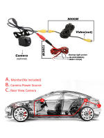 Cámara De Visión Trasera Para Coche 1080P AHD 170° Lente Esférica Negra Visión Nocturna Impermeable Universal Para Parkings De Automóviles - details 10
