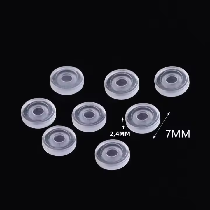 50 Piezas De Almohadillas Para Pendientes De Silicona Transparente Comodidad Para Clips De Pendientes Accesorios De Joyería - 1