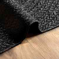 vidaXL Alfombra ZIZUR apariencia yute interior exterior antracita - details 6