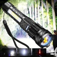 Linterna Torcha Recargable Super Potente Con Luz Lateral Para Camping Pesca Caza Escalada Aventura Resistente Al Agua Luz De Fosa > 500 Metros - details 0